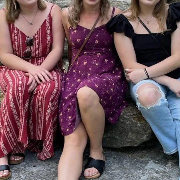 Old Navy Plum Floral Maxi Dress - Picture 7 of 7